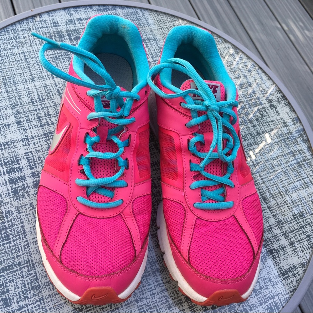 Nike Air Relentless 3 Women's Athletic Running Shoes Size 8.5 Hot Pink Aqua - Picture 2 of 8